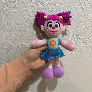 Sesame Street Friends 8-inch Abby Cadabby Sustainable Plush Stuffed Toy